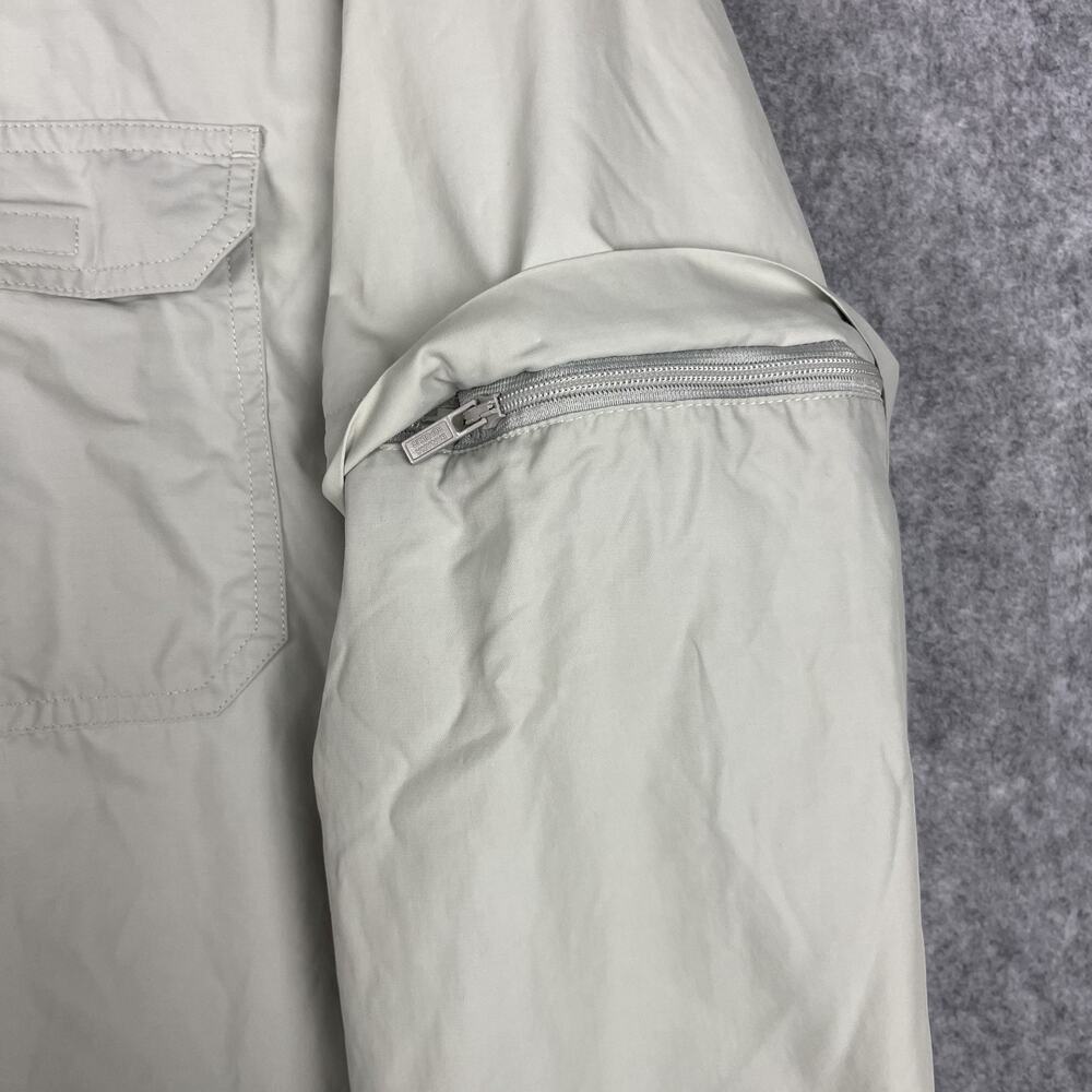 Banana Republic Shirt Mens L Stowaway Hood Nylon Zip Off Sleeve Outdoor Fishing‎ - Picture 7 of 16